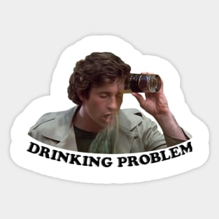 drinking problem men Sticker